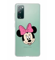 Samsung Galaxy S20 FE Kapak Minnie Mouse Tasarımlı Şeffaf Silikon Kılıf