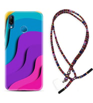 Huawei P20 Lite Mate 10 20 Lite Pro P40 Lite KılıfBoyun Asklı Rasta Silikon Renk Cümbüşü 1631
