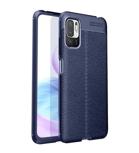 Xiaomi Poco M3 Pro Kılıf Deri Tarzı Niss Silikon Case (Lacivert)
