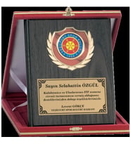 ODAK KUPA - Ahşap Plaketler - PL-016 B - 18x24 cm
