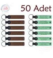 A Kahve & Yeşil, Yıldönümü Kutlamalarında Dağıtılacak, 50'li Set, İsim Yazılı Anlamlı Anahtarlık