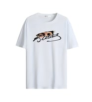 Kırmızı Beyaz Vatan Aşkı Bayrak ve Atatürk Baskılı Oversize Unisex Tişört (Beyaz)