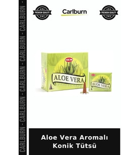Özel Üretim Aromatik Huzur Meditasyon Ev Kokusu Aloe Vera Aromalı Konik Tütsü