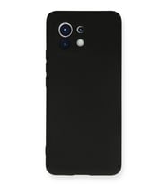 Newface Xiaomi Mi 11 Kılıf Nano içi Kadife Silikon - Siyah