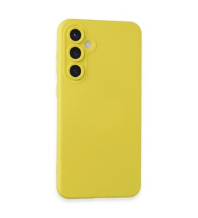 Samsung Galaxy S24 Kılıf Nano İçi Kadife Silikon - Sarı