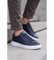 Asterio %100 Hakiki Deri Sararmayan Faylon Taban Sneaker Klasik Siyah Beyaz Ayakkabı