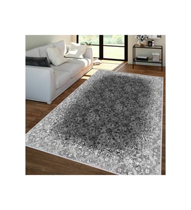 Rovigo Home Dijital Baskı Yıkanabilir Kaymaz Taban Salon Halısı RVG1344-HT244 80x200 cm (Gri)
