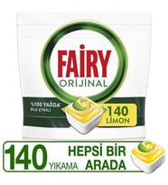 Fairy Hepsi Bir Arada Bulaşık Deterjanı Limon Kokulu 140 Tablet