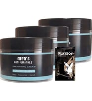 Süper Mens 3 Adet SNMP20328 Smoothing Cream 100 ml Antiwrinkle Erkek Yüz Cilt + Yanında Jel