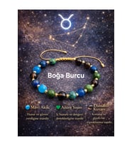 Boğa Burcu Doğaltaş Bileklik