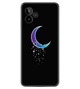 General Mobile GM 24 Pro Kılıf Resimli Desenli Silikon Platinium Series Moon Star 1851