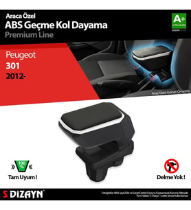 Drs Tuning Peugeot 301 Uyumlu Kol Dayama Kolçak Geçmeli ABS Gri 2012 Üzeri Parça