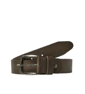 Jack & Jones Erkek Hakiki Deri Kemer - Paul (KAHVE)