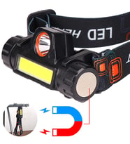 Şarjlı Dayanıklı Balıkçı Kafa Lambası Güçlü LED Aydınlatma Suya Dayanıklı Model WT-056