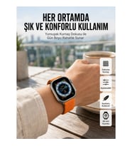 Mey İthalat® Ultra Max Kordon Kilitli Akıllı Saat Amoled Ekran Titreşimli Çağrı Cevaplayabilen