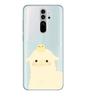 Redmi Note 8 Pro Uyumlu Sevimli Hayvan Tasarımlı Şeffaf Telefon Kılıfı