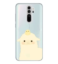 Redmi Note 8 Pro Uyumlu Sevimli Hayvan Tasarımlı Şeffaf Telefon Kılıfı