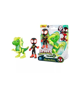 Marvel Spidey And His Amazing Friends Dino-Webs – Miles Morales & Electrosaurus 2'Li Figür Seti