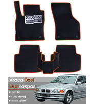 BMW 3 SERİSİ E46 (1997-2006) Uyumlu EVA Paspas Tam Set–Araca Özel,Su Geçirmez,Kolay Montaj