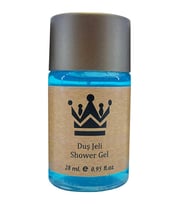 100 Adet Standart Otel Duş Jeli Geniş Kapak Kraft 30 Ml Silindir Şişe Tek Kullanımlık Kullan At
