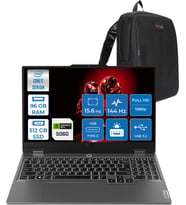 Lenovo Loq 15IRX10 Intel® Core I7-13650HX 96GB Ddr5 512GB SSD 15.6" 8GB/RTX5060 100W (1920X1080) IPS 300NITS 144Hz, G-Sync® Freedos Gaming BILG.83JE00ETTRF27+ZETTAÇANTA