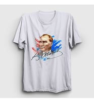 Presmono Unisex Beyaz 19 Mayıs 29 Ekim 23 Nisan İmza Atatürk T-Shirt 501450tt