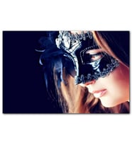 Cakatablo Maskeli Kız Güzellik MDF Tablo