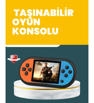 520 Oyunlu Mini Oyun Konsolu HD LCD Ekranlı