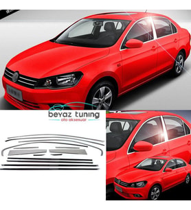 Volkswagen Jetta Cam Çıtası Çerçevesi Kromu Nikelajı Komple 2011 Sonrası