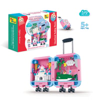 Ogi Mogi Toys Eğitici Bloklar Pembe Valiz 519 Parça Yapı Seti
