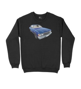 Mavi Klasik Araba Siyah Sweatshirt