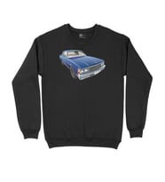 Mavi Klasik Araba Siyah Sweatshirt
