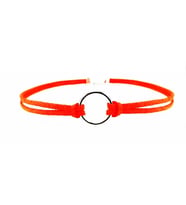 Turuncu Süet Halka Kadın Choker Kolye