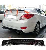 Hyundai Accent Blue Difüzör Lüx Tip İthal Ultra Parlak Siyah Difizör
