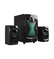 Mikado MD-370BT 38W Siyah BT/AUX/USB/FM/LED Işıklı Multimedia Speaker 2+1 Ses Sistemi