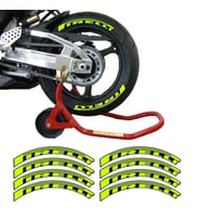Pirelli 3D Lastik Yanak Yazısı Neon Yeşil