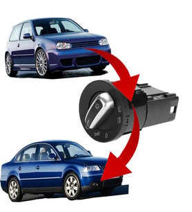 VOLKSWAGEN GOLF 4 - PASSAT B5 B5.5 FAR AÇMA ANAHTARI 1997--2005