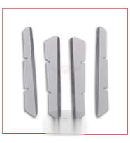 Renault Megane Uyumlu 2 Ön Panjur 2006-2010 (4 Parça.) Paslanmaz Çelik Parça