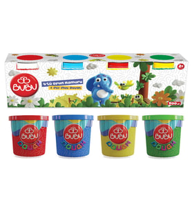 Bubu Oyun Hamuru 4 Renk 500 gr 