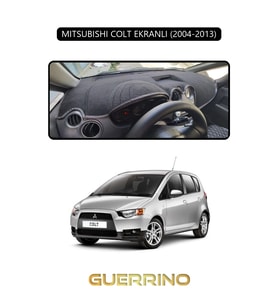 MITSUBISHI COLT EKRANLI 2004-2013TORPİDO KORUMA HALISI SİYAH KENAR