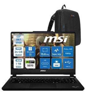MSI Cyborg 15 Max C13WG-070XTR Intel Core I7 13620H 24GB Ddr5 1tb SSD Geforce RTX5070 100W Gddr7 8gb Windows 11 Home 15.6" IPS Fullhd (1920X1080) 144Hz Oyuncu Bilgisayarı 070XTRH08 + Zetta Çanta