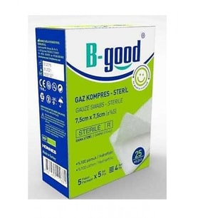 B-Good Kompres 7,5cm x 7,5cm 25 Li