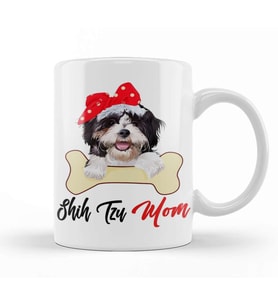Womens Shih Tzu Mom Dog Owner Mothers Day Gift 01 Kupa Bardak Porselen