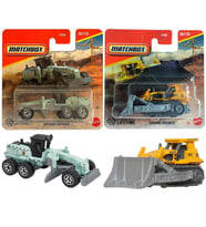 2 Model Set - Matchbox Ground Grinder - Greyder & Matchbox Ground Breaker (1/64)