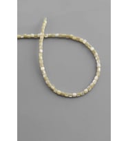 Sedef Doğal Taş Parlak Kahverengi Dore Kesim 3x3mm Dizi [AB+]