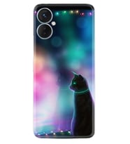 Tecno Spark 9T Kılıf Silikon Desen Özel Seri Window Cat 1787