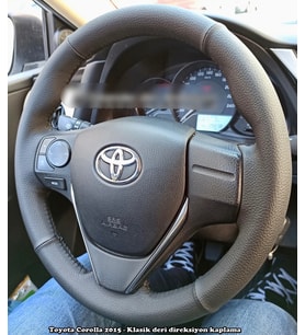 Toyota Corolla E190 2013-2018 Araca Uyumlu Direksiyon Kılıfı (Mat Model) (Karışık)