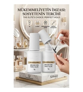 2 Adet Fırçalı Tırnak Yapıştırıcısı 7Gr - Kırılmaz Bağ, Profesyonel Sonuç Solingen Professional 723