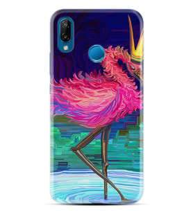 Huawei P20 Lite Mate 10 20 Lite Pro P40 Lite KılıfDesemli Silikon Queen Flamingo 1748