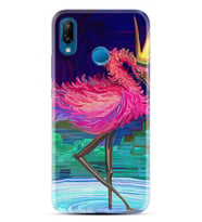 Huawei P20 Lite Mate 10 20 Lite Pro P40 Lite KılıfDesemli Silikon Queen Flamingo 1748